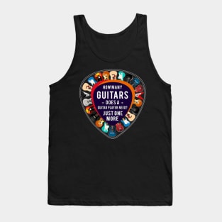 Guitarist How Many Guitars Bass Guitar Tank Top